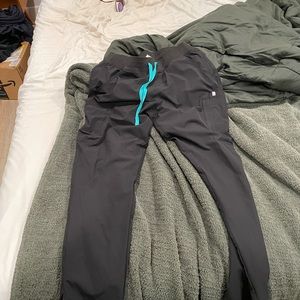 women's Black FREEx™ Lined Yola™ - Tall Skinny Scrub Pants 2.0 - L